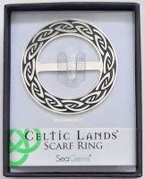 Scarf Ring - Fibula, Sea Gems, 6 cm