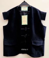 Waistcoat, Black, S, wol