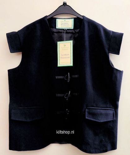 Waistcoat, Black, L, wol